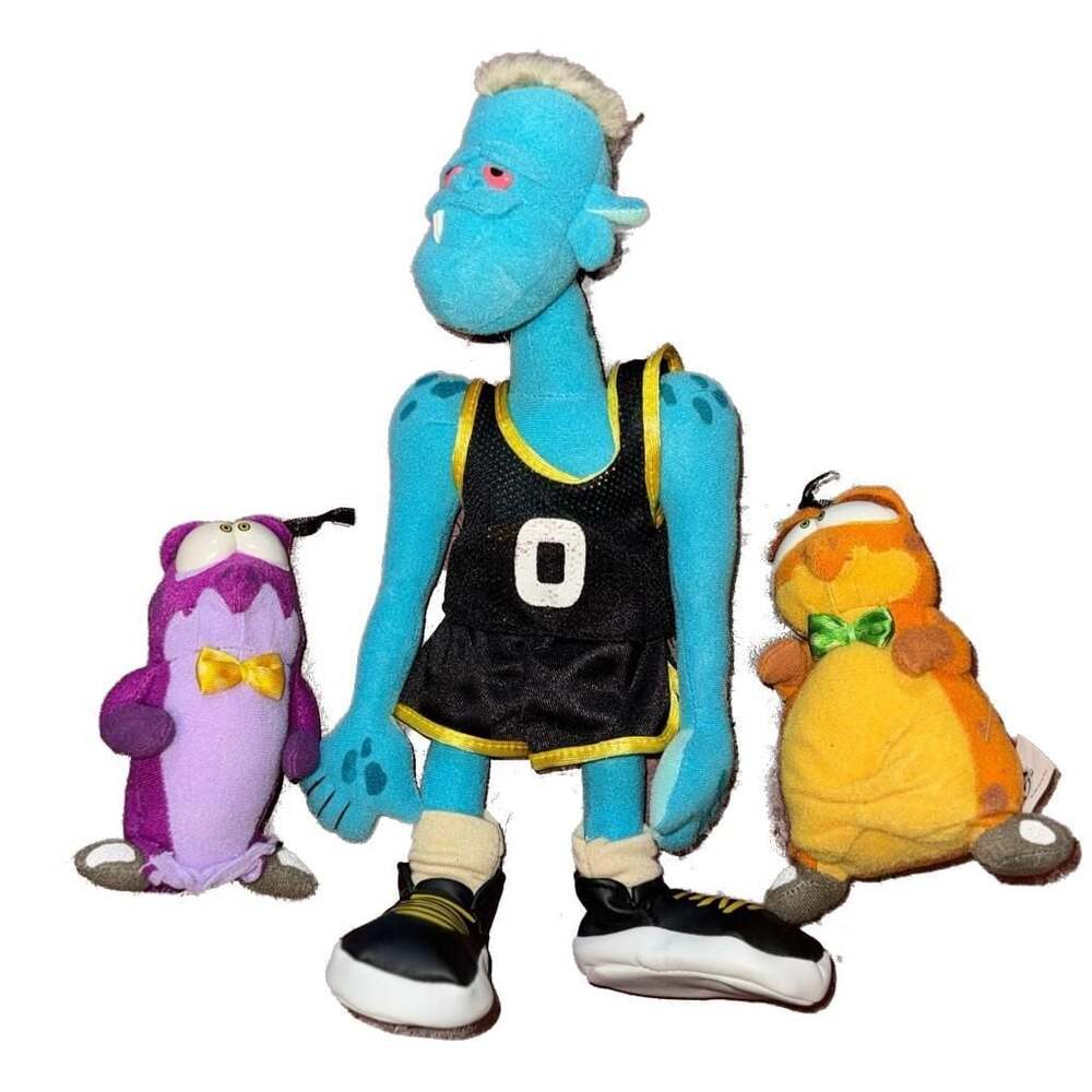 Vintage 1996 Space Jam Monstars Plush Set Warner Bros